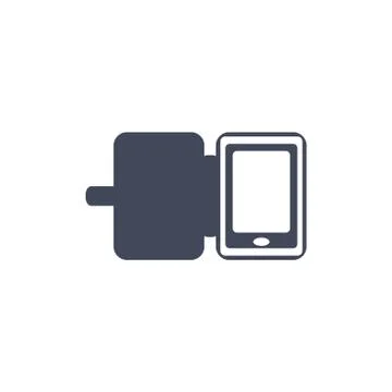 Case for phone Icon Vector flat design style Stock Illustration