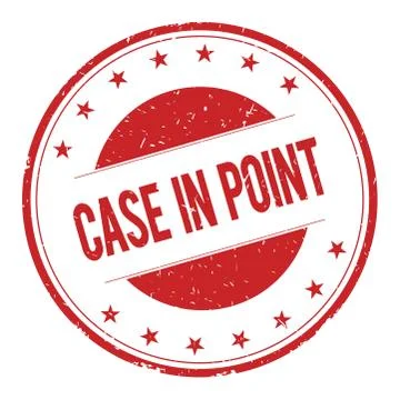 CASE-IN-POINT stamp sign Stock Illustration