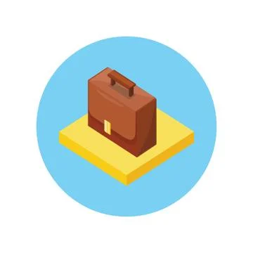 Case Portfolio Isometric Design Stock-Illustration