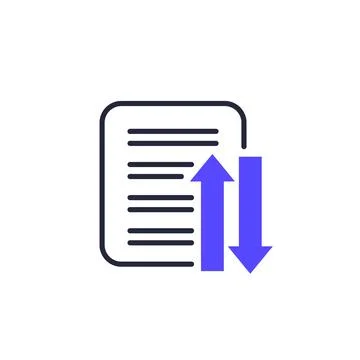 Case priority icon with document Stock-Illustration