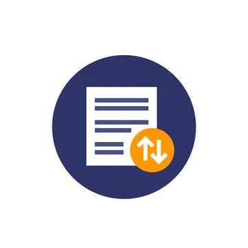 Case priority icon, flat vector Stock-Illustration