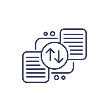 Case priority icon on white, line vector Stock-Illustration