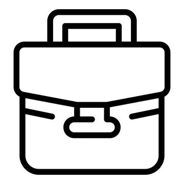 Case relationship icon, outline style Stock Illustration