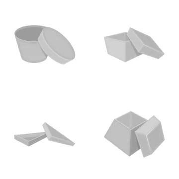 Case, shell, framework, and other web icon in monochrome style.Box, container Stockillustratie