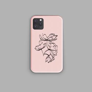 Case for smartphone.Vector isolated Stock Illustration