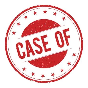 CASE-OF stamp sign Illustrazione stock