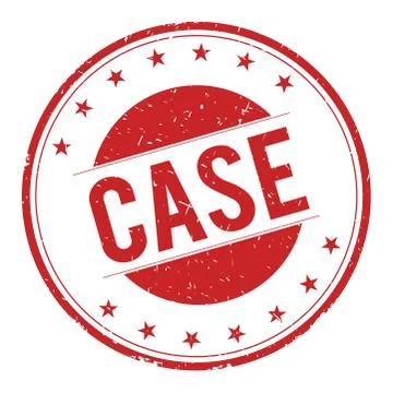 CASE stamp sign Stock Illustration