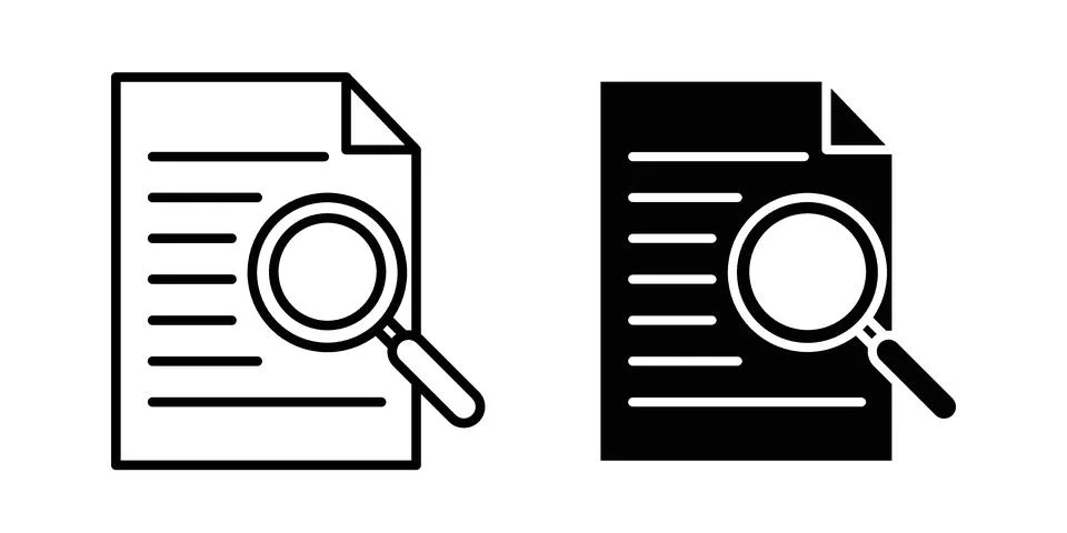 Case studies icon bundle for website design projects Stock Illustration