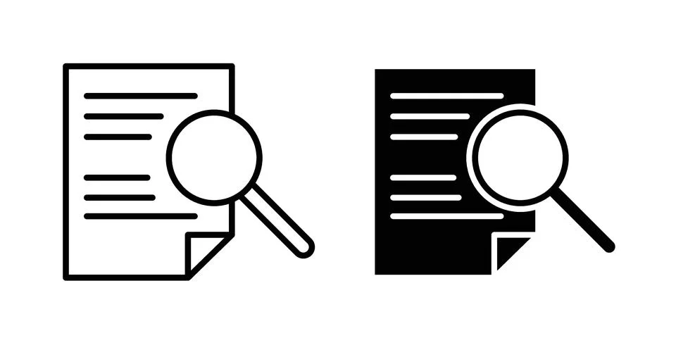 Case studies icon bundle for website design projects Stock Illustration
