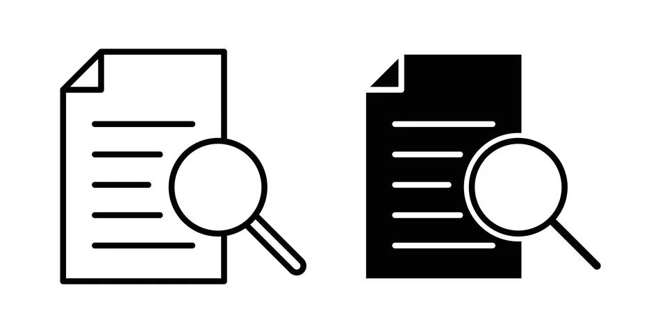 Case studies icon graphic design. web icons vectors Stock Illustration