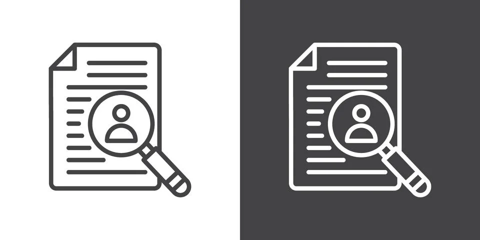 Case studies icon Stock Illustration