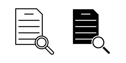 Case studies icon vector art Illustrations Stock Illustration
