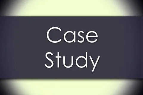 Case Study - business concept with text Illustrazione stock