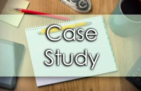 Case Study -  business concept with text Stock Photos