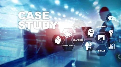 Case Study. Business, internet and tehcnology concept. Case Study. Busines... Stock Photos