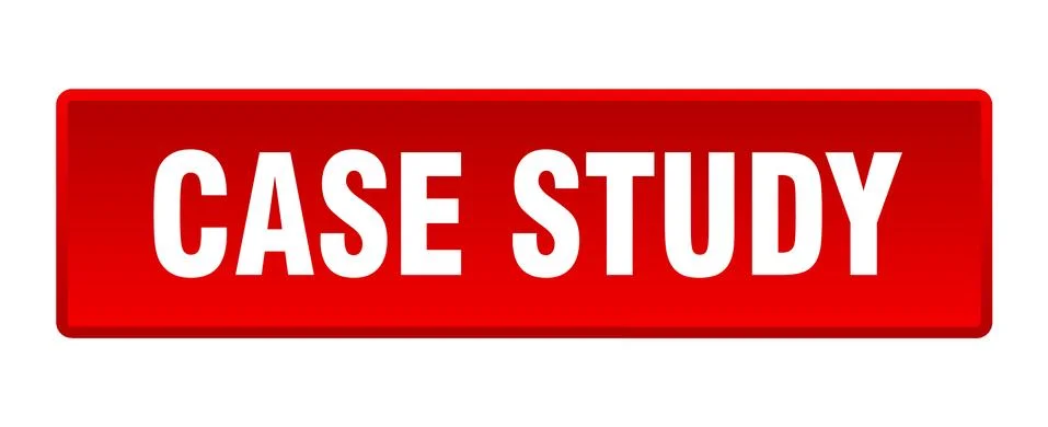Case study button. case study square red push button イラスト素材