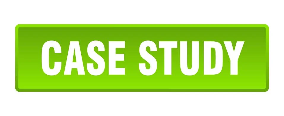 Case study button. case study square green push button イラスト素材