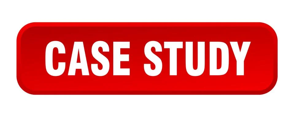 Case study button. case study square 3d push button 스톡 일러스트