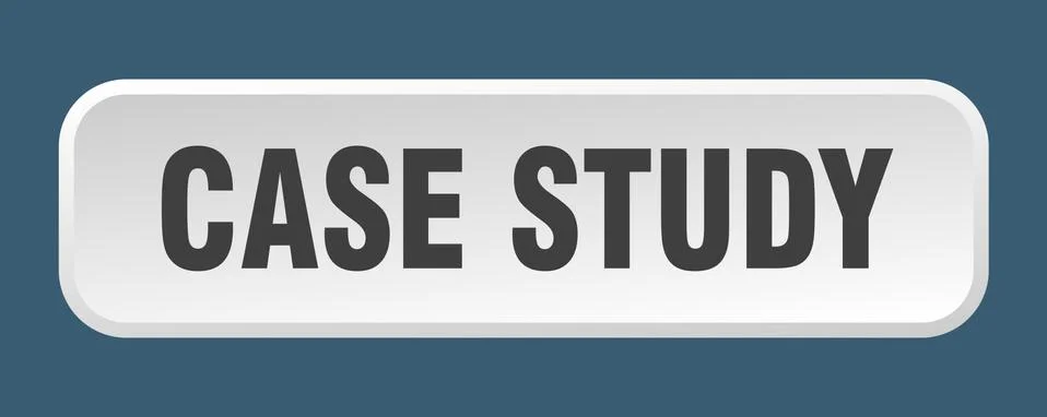 Case study button. case study square 3d push button イラスト素材