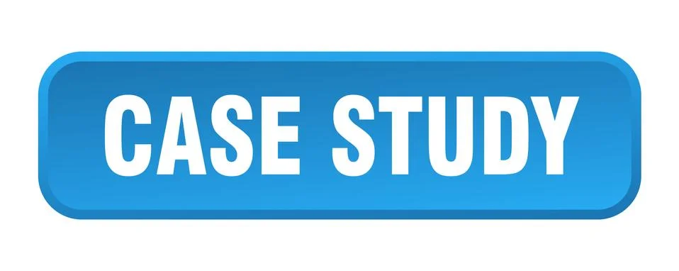 Case study button. case study square 3d push button 스톡 일러스트