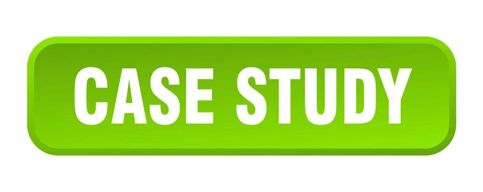 Case study button. case study square 3d push button Illustrazione stock