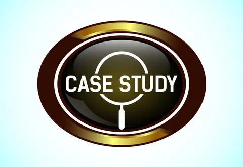 Case study button design illustration, research analysis, Suitable for mobi.. 스톡 일러스트