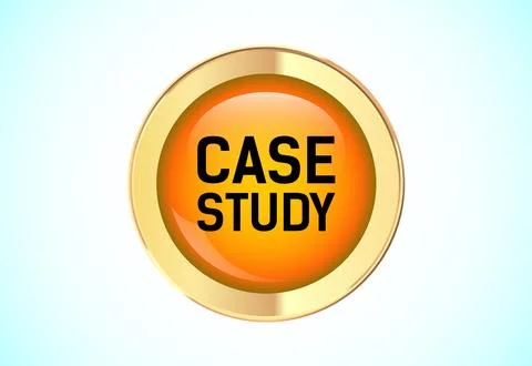 Case study button design illustration, research analysis, Suitable for mobi.. 스톡 일러스트