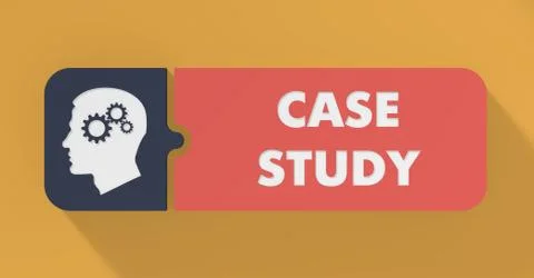 Case Study Concept in Flat Design. Stock Illustration