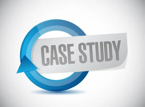 Case study cycle sign concept Stock-Illustration