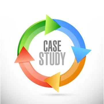 Case study cycle sign concept Stock-Illustration