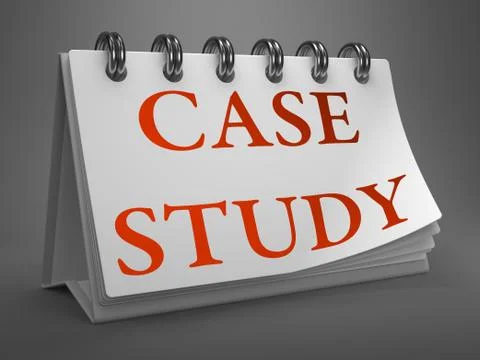 Case Study on Desktop Calendar. Stock Illustration