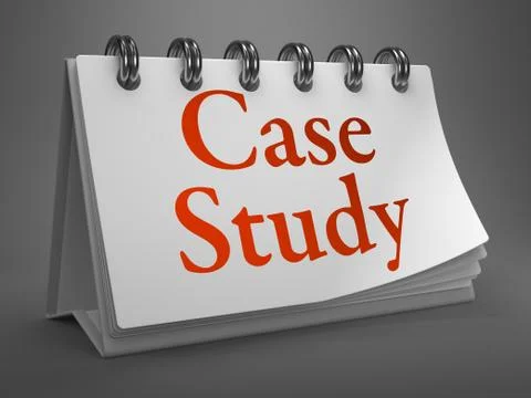 Case Study on Desktop Calendar. Stock Illustration