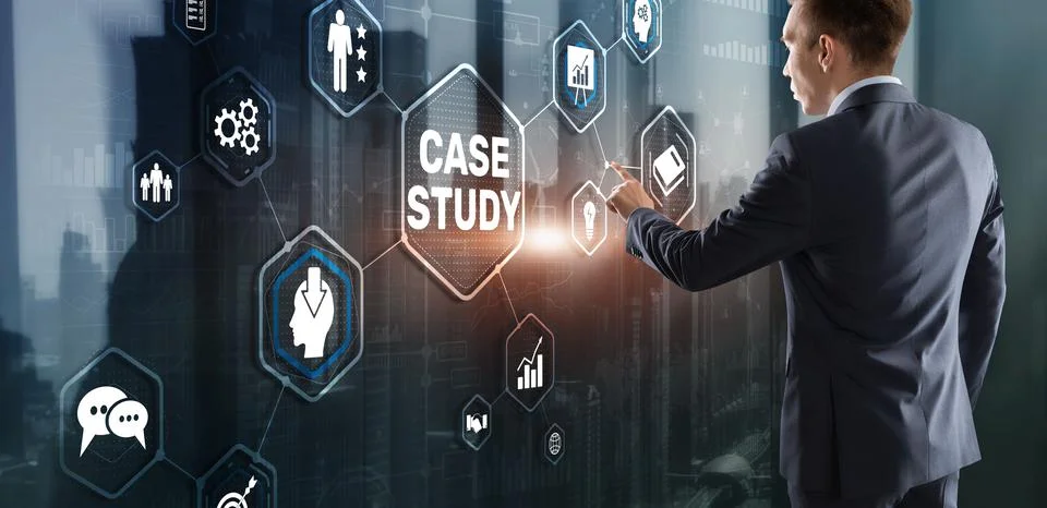 Case Study Education concept. Analysis of the situation to find a solution Foto stock