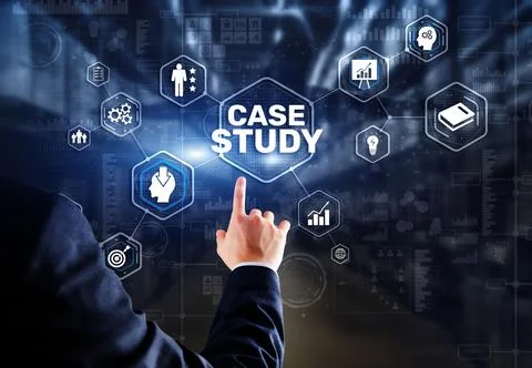 Case Study Education concept. Analysis of the situation to find a solution Foto stock