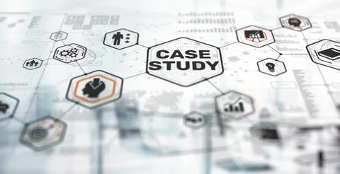 Case Study Education concept. Study online e-learning 스톡 일러스트