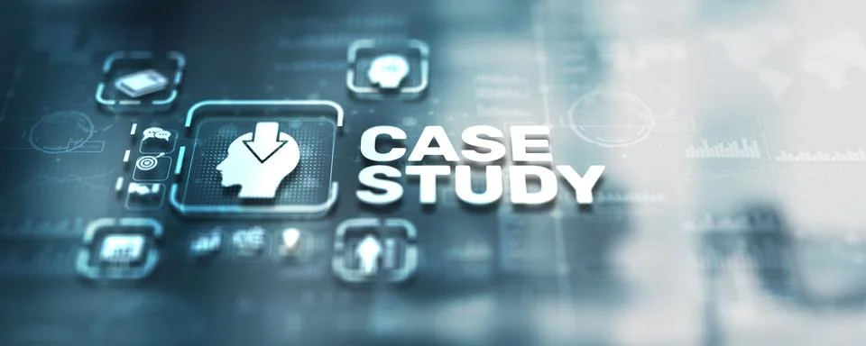 Case Study Education concept. Study online e-learning Stock Illustration