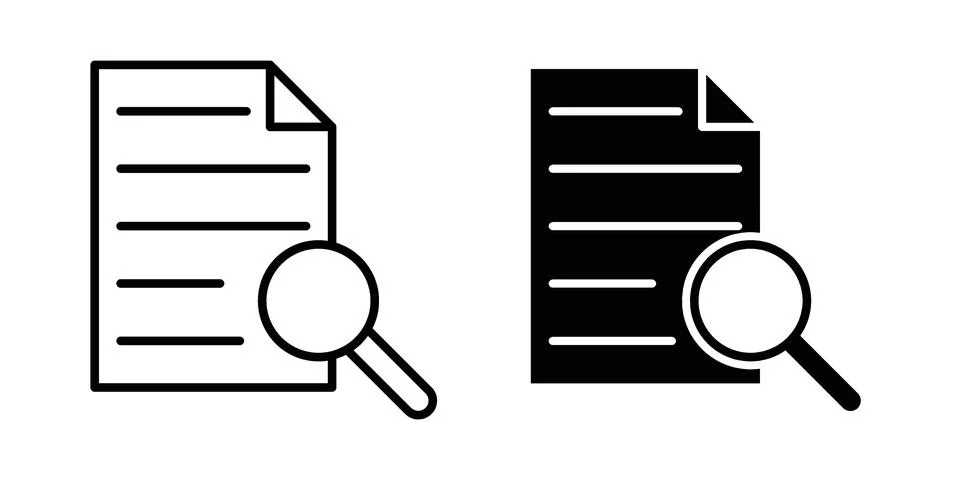 Case study icon concept. best for web design Ilustração Stock