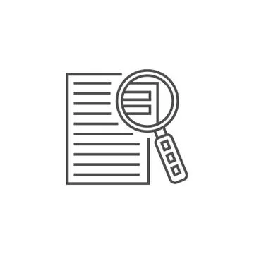 Case Study Icon Stock Illustration