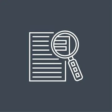 Case Study Icon Stock Illustration