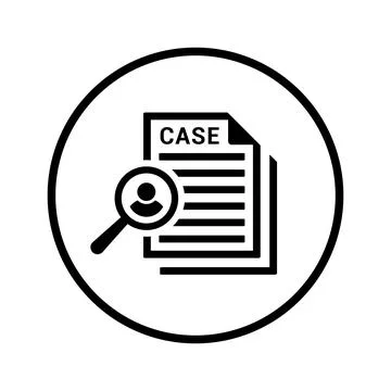 Case Study icon. Stock Illustration