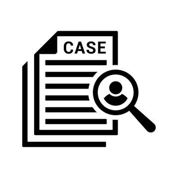 Case Study icon. Stock Illustration
