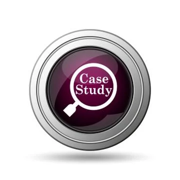 Case study icon. internet button on white background.. イラスト素材