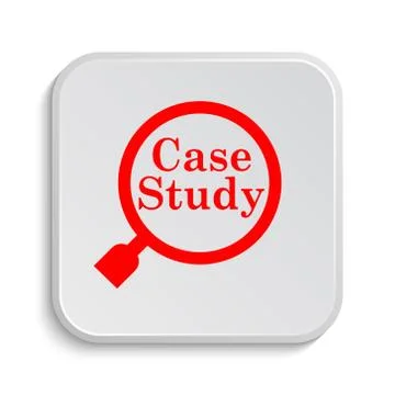 Case study icon. Internet button on white background.. イラスト素材