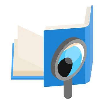 Case study icon, isometric style Stock Illustration