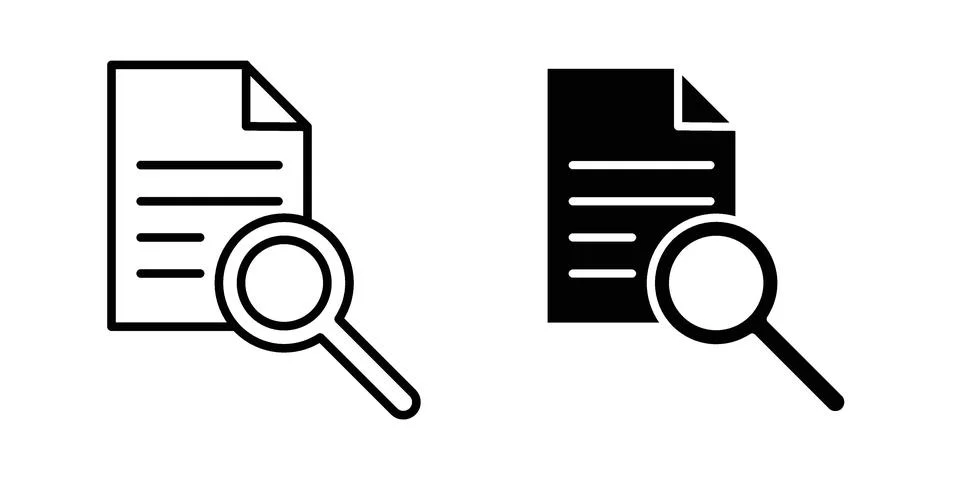 Case study icon or illustration vector symbols Ilustração Stock