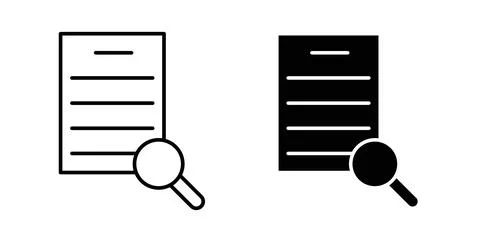 Case study icon symbol. Flat Vector illustration Ilustração Stock