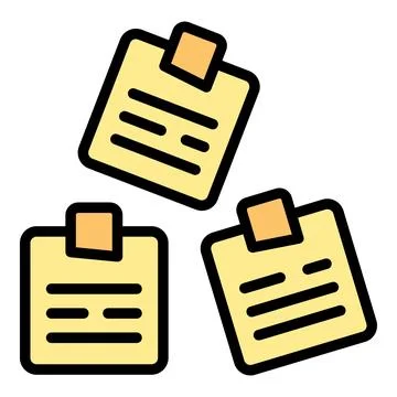 Case study icon vector flat Stockillustratie