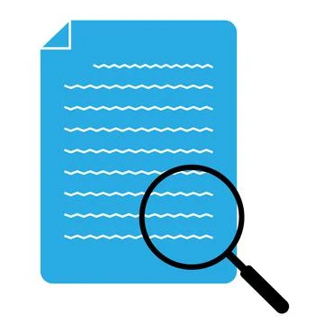 Case study icon on white background. study documents sign. flat style. Stock Illustration