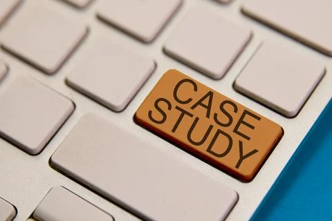 Case Study Key on Keyboard Stock Photos