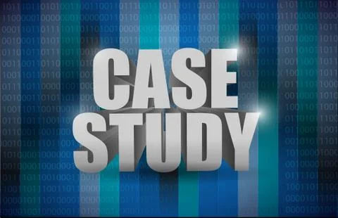 Case study message illustration design Stock Illustration